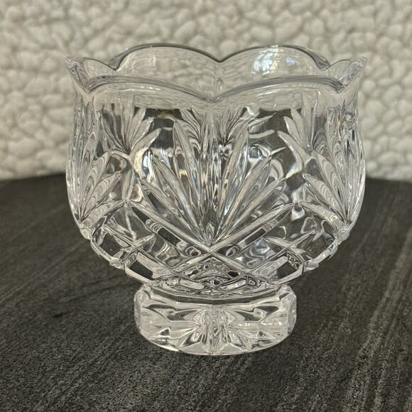 Vintage - Noritake Hampton Hall Crystal Footed Crystal Votive Candle Holder - Picture 1 of 5